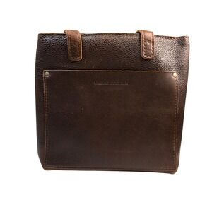 Portland Leather Goods Mini Crossbody Tote Cold Brew Zipper Almost Perfect NWT